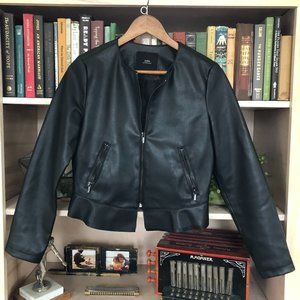 Zara faux leather jacket, like new